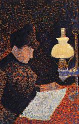 Paul Signac Woman by Lamplight Germany oil painting art